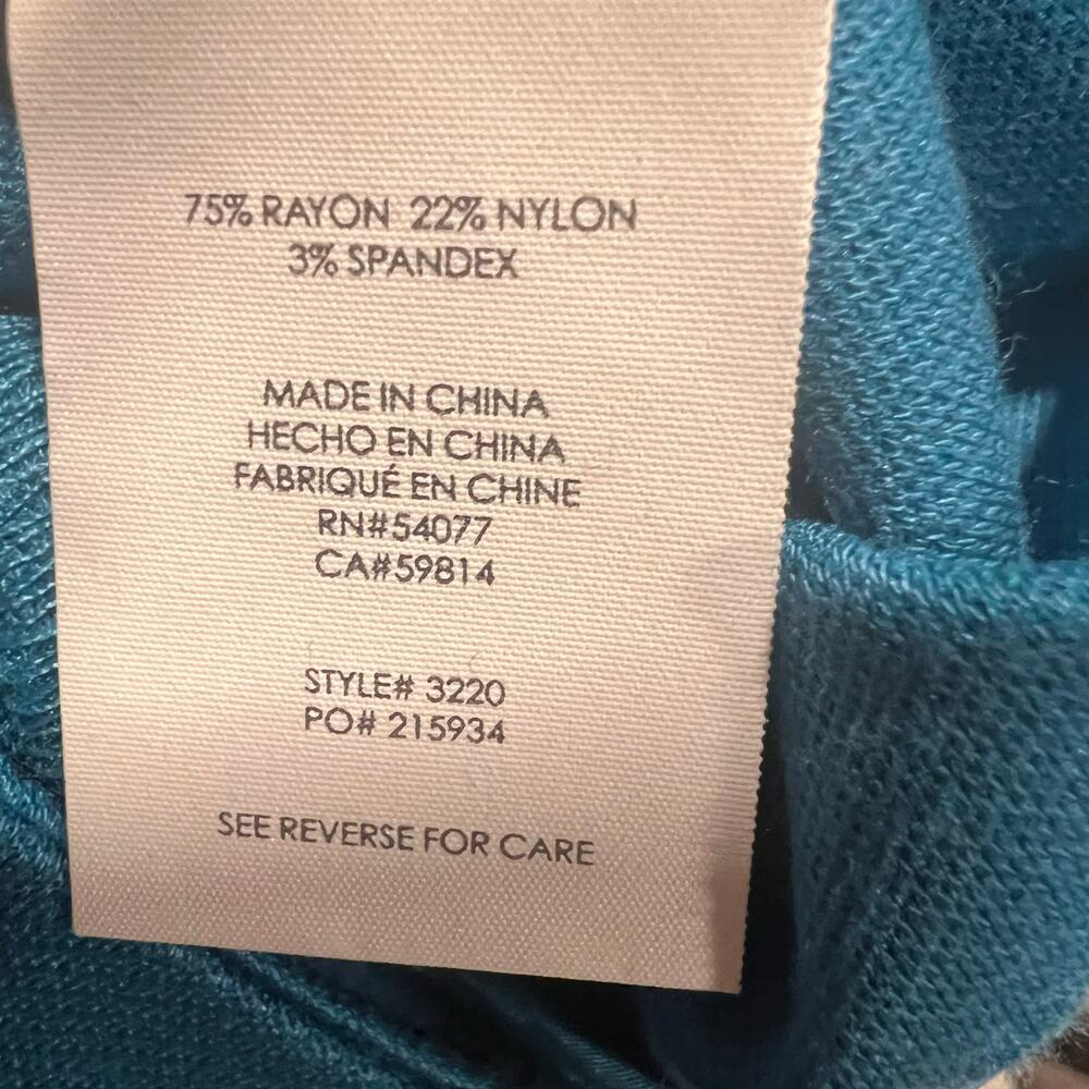 Cabi Sigourney Pencil Skirt Women's Sze 6 Pacific Blue Vented Stretch Style 3220 - Picture 6 of 7